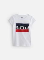 Levi's T-Shirt, Rundhalsausschnitt, für Mädchen, weiß