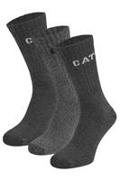 Caterpillar CAT werksokken 3-pack antraciet ass.-46/50