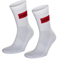 HUGO 2 stuks Label Rib Socks 