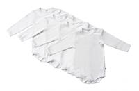 Pippi Langarm Body 4er-Pack weiss
