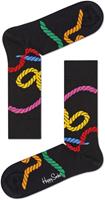 Happy Socks Rope Sokken, Zwart/Multi