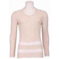 Blagdon - Roundneck pull stripe - Zumo - Longsleeves - Beige