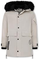 Enos Parka jas met faux bontkraag