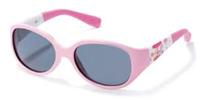 Polaroid P0203 B Pink/White Kinder zonnebril