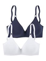 Petite fleur Bralette-bh van prettig zacht katoen (Set van 2)