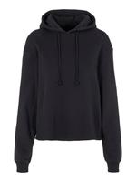 Strikkoord Hoodie Dames Zwart