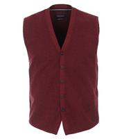 Casa Moda Herren Strickwesten uni, Dunkelrot