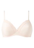 Hanro Dames Lingerie Cotton Lace spacer bh zonder beugel roze 072432