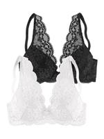 Petite fleur Push-up-bh in high apex-belijning, dessous (Set van 2)