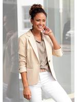 Lascana Korte blazer in klassieke vorm, getailleerde damesblazer, sportief elegant