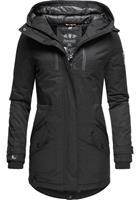 Navahoo Wintermantel »Avrille II« sportlicher Damen Winterparka mit großer Kapuze