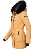 Navahoo Wintermantel »Luluna« edler Baumwoll Parka mit Fellimitat
