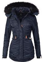 Navahoo Steppmantel »Schätzchen« warmer Winterparka mit Kunstfellkapuze