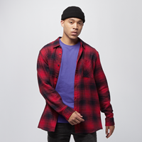 Urban Classics Langarmhemd Oversized Checked Grunge Langarmhemden rot Herren 