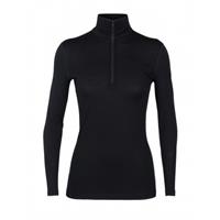 Icebreaker Ondershirt womens 200 oasis ls half zip black-l