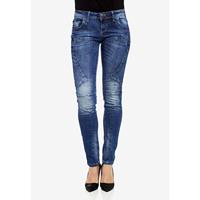 Slim Fit-Jeans Jeanshosen blau Damen 