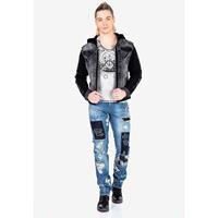 Jeansjacke Jeansjacken schwarz Herren 