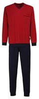 Gotzburg Pyjama V-hals met boorden rood
