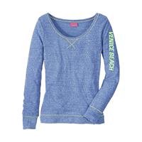 Venice Beach Shirt met lange mouwen met sportieve logoprint, sportief-casual