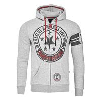 RUSTY NEAL Sweatjacke Sweatjacken hellgrau Herren 