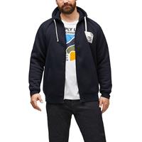 S.Oliver Scuba-Hoodie mit Teddyplüsch-Futter Sweatjacken blau Herren 