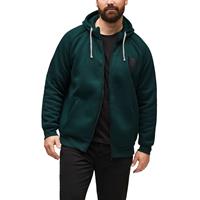 S.Oliver Scuba-Hoodie mit Teddyplüsch-Futter Sweatjacken grün Herren 