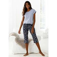 Vivance Dreams Capri-Pyjama Schlafanzüge dunkelblau Damen 