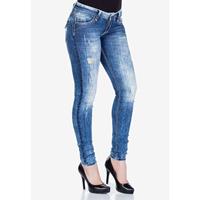 CIPO & BAXX Jeanshose Jeanshosen blau Damen 