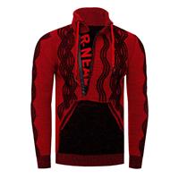 Rusty Neal Trui met 1/2 rits in contrasterend design