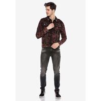 Jeansjacke Jeansjacken rot Herren 