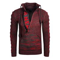 Rusty Neal 1/2 Rits Chunky Trui met Hoge Hals