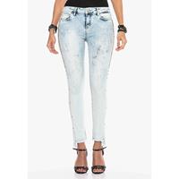 CIPO & BAXX Jeanshose Jeanshosen hellblau Damen 