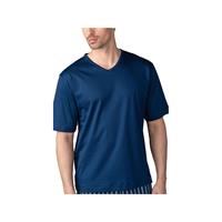 Pyjamashirt van 100% katoen Van Mey blauw