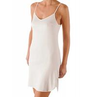 Nina von C onderjurk 90CM spaghetti bandje - Neglige - Anti statisch - Zwart - Wit - Huidskleur