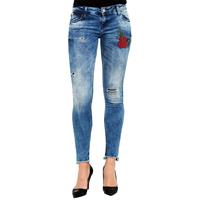 CIPO & BAXX Slim Fit-Jeans Jeanshosen blau Damen 