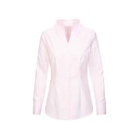 Seidensticker Kelchkragenbluse Langarm Uni Langarmblusen rosa/pink Damen 