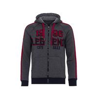 CIPO & BAXX Sweatjacke Sweatjacken anthrazit/rot Herren 
