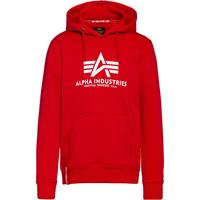 Hoodie met labelprint, model 'BASIC'