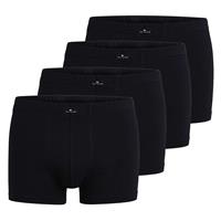 Tom Tailor Herren Shorts, 4er Pack - X-LASTIC, Boxer Briefs, Pants, Stretch Cotton Boxershorts schwarz Herren 
