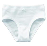 Mädchen Slip - Unterhose, Hüftslip, Feinripp, Basic, 98-140 Slips für Mädchen weiß Mädchen 
