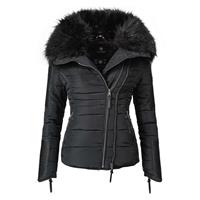 NAVAHOO Steppjacke Yuki2 Winterjacken schwarz Damen 