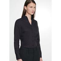 Seidensticker Kelchkragenbluse Langarm Uni Langarmblusen schwarz Damen 