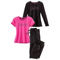 Vivance Dreams Pyjama met front-opschrift (set, 3-delig)