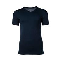 Herren Unterhemd - V-Ausschnitt, Single Jersey, einfarbig Unterhemden blau Herren 