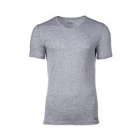 Herren Unterhemd - V-Ausschnitt, Single Jersey, einfarbig Unterhemden grau Herren 