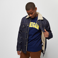 Urban Classics Jeansjacke Sherpa Lined, rinsed denim