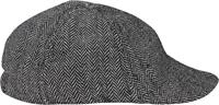 Suitable Peaky Cap Geweven Zwart -