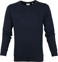 Sweater Knowledge Cotton Apparel Trui Elm Donkerblauw