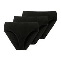 Schiesser - 3p Slip - Cotton Essentials - zwart