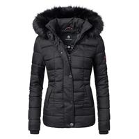 MARIKOO Steppjacke Unique Winterjacken schwarz Damen 